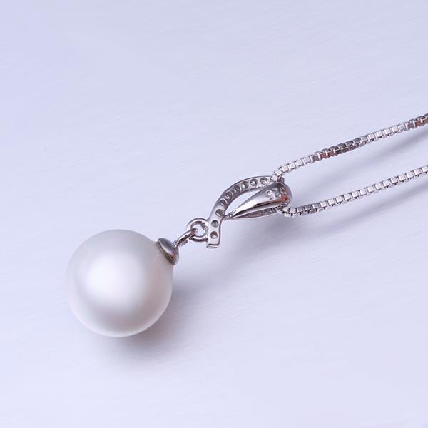 Wholesale Romantic Platinum Ball Pearl Pendants TGPP028 0