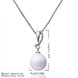 Wholesale Romantic Platinum Ball Pearl Pendants TGPP028 1 small