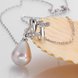 Wholesale Trendy Platinum Water Drop Pearl Pendants TGPP032 2 small