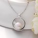 Wholesale Trendy Platinum Round Pearl Pendants TGPP039 3 small