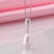 Wholesale Trendy Platinum Water Drop Pearl Pendants TGPP042 0 small