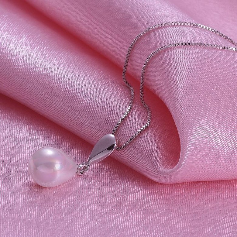 Wholesale Trendy Platinum Water Drop Pearl Pendants TGPP042 1