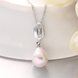 Wholesale Romantic Platinum Water Drop Pearl Pendants TGPP043 3 small