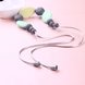 Wholesale Bohemia Geometric Silicone Colorful Necklace TGSN004 1 small