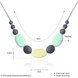 Wholesale Bohemia Geometric Silicone Colorful Necklace TGSN004 4 small