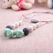 Wholesale Bohemia Geometric Silicone Multicolor Necklace TGSN007 2 small