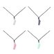 Wholesale Fashion Feather Silicone Multicolor Necklace TGSN016 0 small