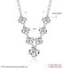 Wholesale Trendy Silver Bowknot CZ Necklace TGSPN483 0 small