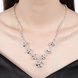 Wholesale Trendy Silver Bowknot CZ Necklace TGSPN483 4 small