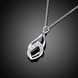 Wholesale Creative Silver Water Drop White CZ Necklace TGSPN517 1 small