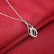 Wholesale Creative Silver Water Drop White CZ Necklace TGSPN517 2 small