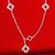 Wholesale Trendy Silver Plant Flower Necklace TGSPN543 3 small