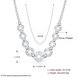Wholesale Trendy Silver Geometric Wave Necklace TGSPN546 0 small