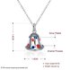 Wholesale Trendy Silver Colorful Small Bell NecklaceChristmas Gift TGSPN568 0 small