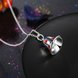 Wholesale Trendy Silver Colorful Small Bell NecklaceChristmas Gift TGSPN568 2 small
