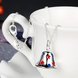 Wholesale Trendy Silver Colorful Small Bell NecklaceChristmas Gift TGSPN568 3 small