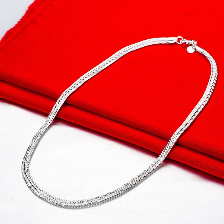 Wholesale Trendy Silver Round Necklace TGSPN463 1