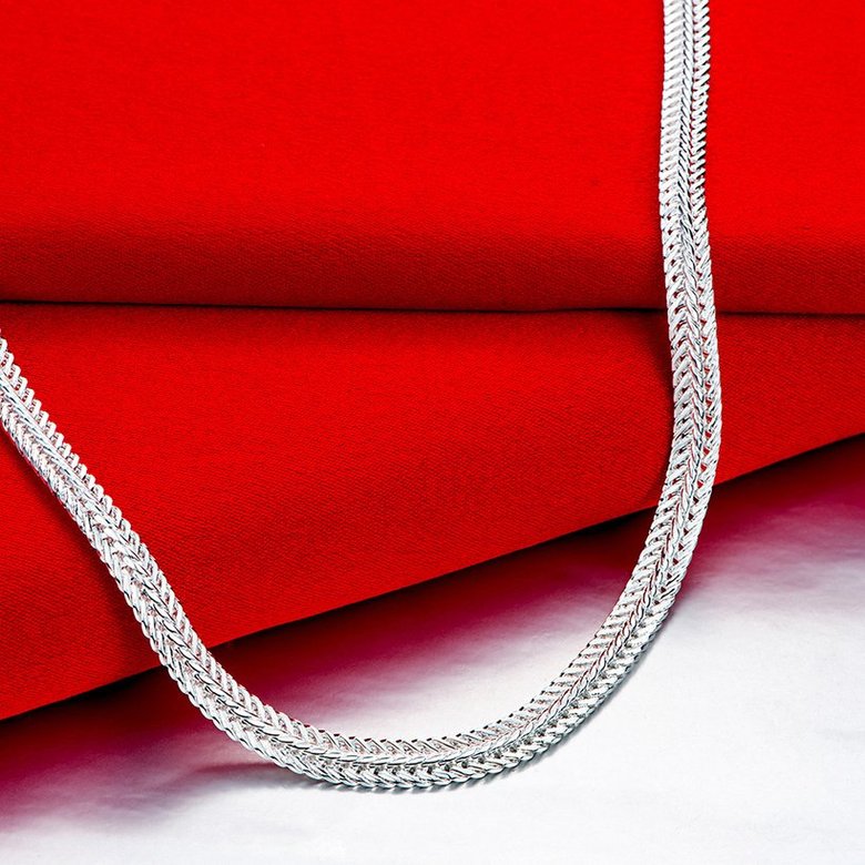 Wholesale Trendy Silver Round Necklace TGSPN463 2
