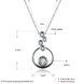 Wholesale Trendy Silver Round CZ Necklace TGSPN532 0 small