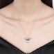 Wholesale Trendy Silver Heart CZ Necklace TGSPN536 3 small