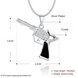 Wholesale Trendy Silver Gun Crystal Necklace TGSPN404 0 small