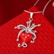 Wholesale Fashion Silver Arrow Heart Crystal Necklace TGSPN407 2 small