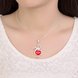 Wholesale Fashion Silver Arrow Heart Crystal Necklace TGSPN407 4 small