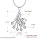 Wholesale Trendy Silver Fan Crystal Necklace TGSPN414 0 small