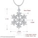 Wholesale Trendy Silver Snow Crystal Necklace TGSPN419 0 small