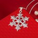 Wholesale Trendy Silver Snow Crystal Necklace TGSPN419 2 small