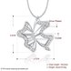 Wholesale Trendy Silver Bowknot Crystal Necklace TGSPN424 0 small