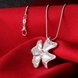 Wholesale Trendy Silver Bowknot Crystal Necklace TGSPN424 1 small