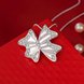 Wholesale Trendy Silver Bowknot Crystal Necklace TGSPN424 2 small