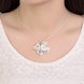 Wholesale Trendy Silver Bowknot Crystal Necklace TGSPN424 4 small