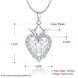 Wholesale Trendy Silver Heart Crystal Necklace Free Shipping TGSPN429 0 small