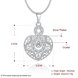 Wholesale Silver Heart Crystal Necklace TGSPN444 0 small