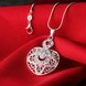 Wholesale Silver Heart Crystal Necklace TGSPN444 1 small