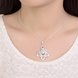 Wholesale Silver Heart Crystal Necklace TGSPN444 4 small