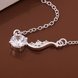 Wholesale Trendy Blue White Zinc Plant CZ Necklace TGSPN415 3 small