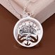 Wholesale Trendy Silver Round CZ Necklace TGSPN430 0 small