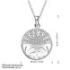 Wholesale Trendy Silver Round CZ Necklace TGSPN430 1 small