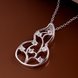 Wholesale Classic Silver Plant CZ Necklace TGSPN465 2 small