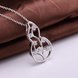 Wholesale Classic Silver Plant CZ Necklace TGSPN465 3 small