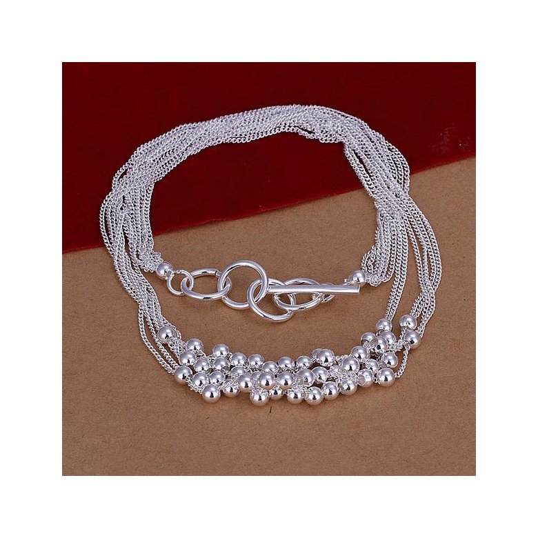 Wholesale Romantic Silver Ball Necklace TGSPN475 0