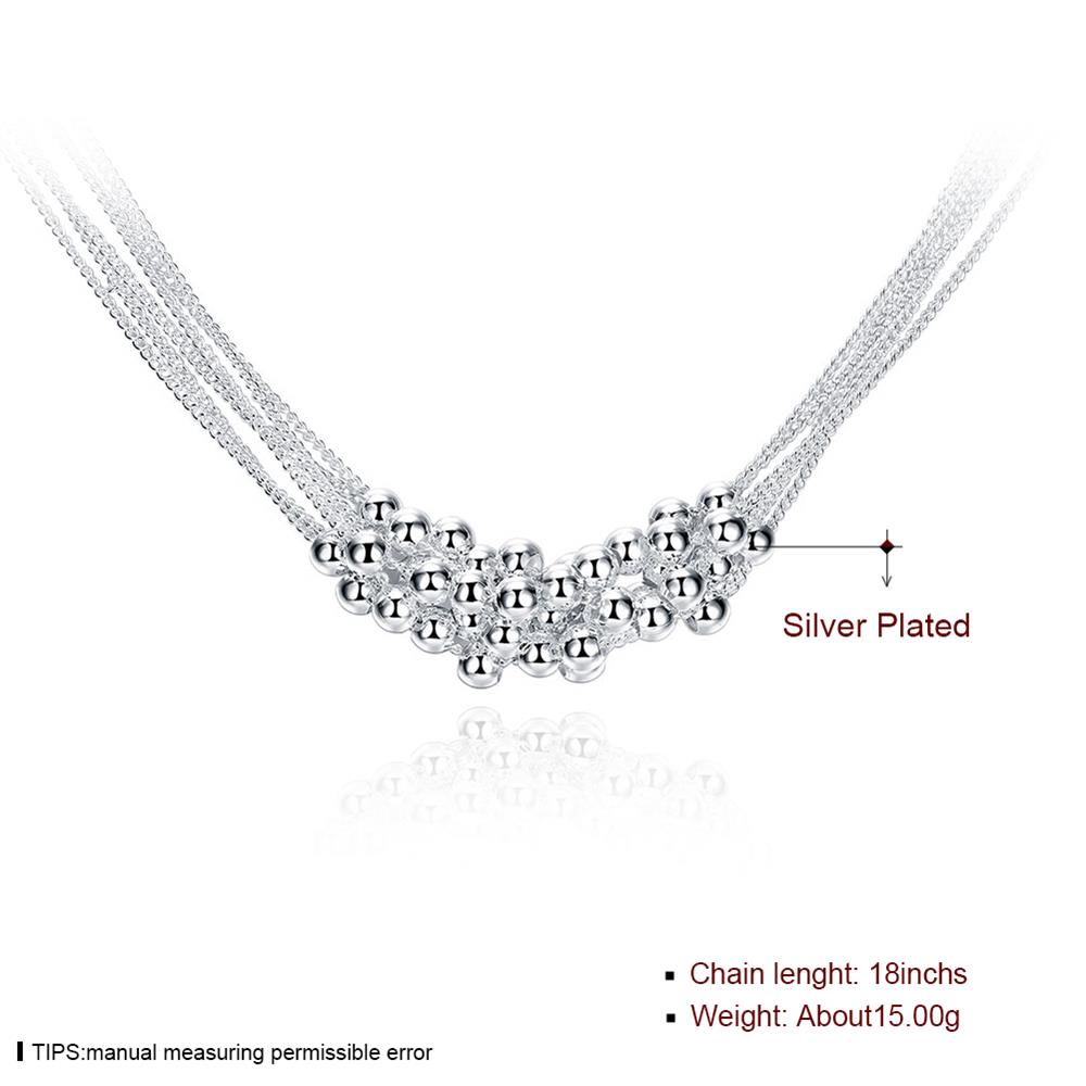 Wholesale Romantic Silver Ball Necklace TGSPN475 1