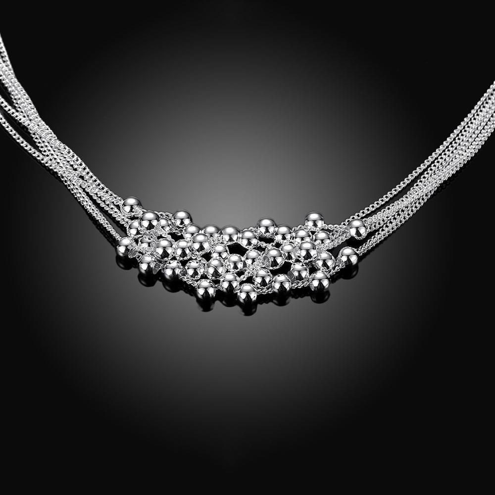 Wholesale Romantic Silver Ball Necklace TGSPN475 2
