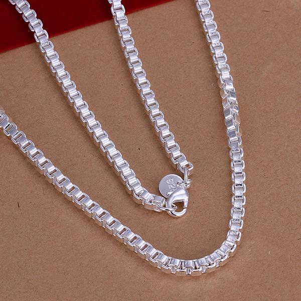 Wholesale Cute Silver Geometric Necklace TGSPN505 0
