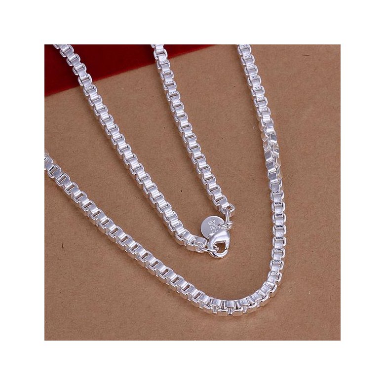 Wholesale Cute Silver Geometric Necklace TGSPN505 0