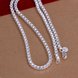 Wholesale Cute Silver Geometric Necklace TGSPN505 1 small