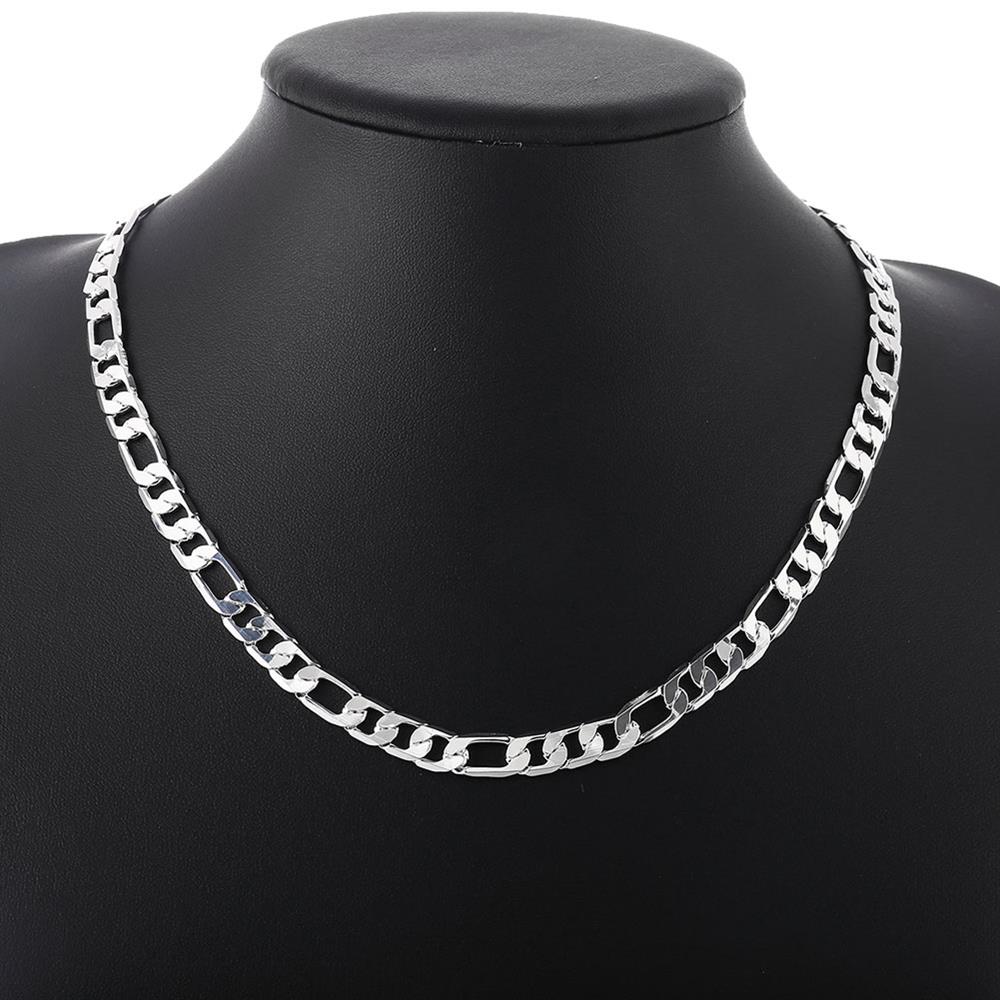Wholesale Classic Silver Round Necklace TGSPN510 5
